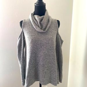 Cold shoulder sweater